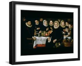 The Family of Adrien De Witte (1555-1616) 1608-Hieronymus Francken-Framed Giclee Print