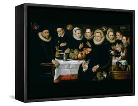 The Family of Adrien De Witte (1555-1616) 1608-Hieronymus Francken-Framed Stretched Canvas