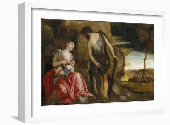 The Family of Cain Wandering-Paolo Veronese-Framed Giclee Print