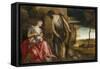 The Family of Cain Wandering-Paolo Veronese-Framed Stretched Canvas