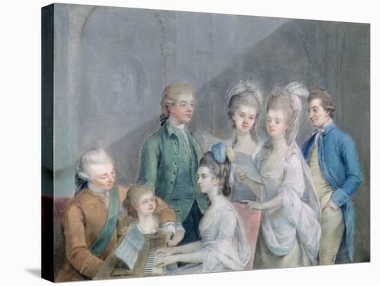 The Family of Charles Schaw, 9th Baron Cathcart-Johann Zoffany-Stretched Canvas