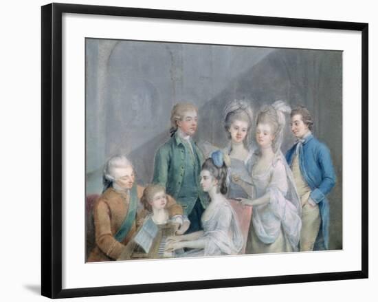 The Family of Charles Schaw, 9th Baron Cathcart-Johann Zoffany-Framed Giclee Print