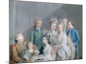 The Family of Charles Schaw, 9th Baron Cathcart-Johann Zoffany-Mounted Giclee Print