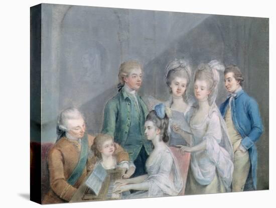 The Family of Charles Schaw, 9th Baron Cathcart-Johann Zoffany-Stretched Canvas