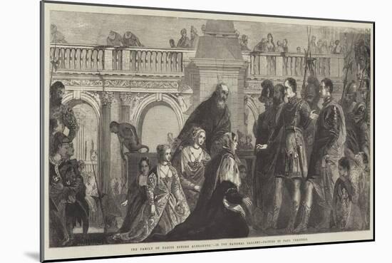 The Family of Darius before Alexander-Veronese-Mounted Giclee Print