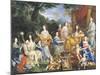 The Family of Louis XIV (1638-1715) 1670-Jean Nocret-Mounted Giclee Print