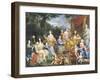 The Family of Louis XIV (1638-1715) 1670-Jean Nocret-Framed Giclee Print