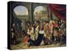 The Family of Persian King Darius Standing before Alexander the Great-Wolfgang Heimbach-Stretched Canvas