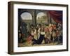 The Family of Persian King Darius Standing before Alexander the Great-Wolfgang Heimbach-Framed Giclee Print