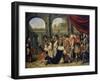 The Family of Persian King Darius Standing before Alexander the Great-Wolfgang Heimbach-Framed Giclee Print