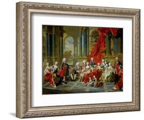 The Family of Philip V, 1743-Louis-Michel van Loo-Framed Giclee Print