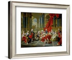 The Family of Philip V, 1743-Louis-Michel van Loo-Framed Giclee Print