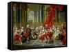 The Family of Philip V, 1743-Louis-Michel van Loo-Framed Stretched Canvas