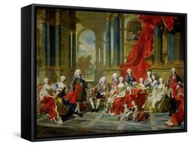 The Family of Philip V, 1743-Louis-Michel van Loo-Framed Stretched Canvas