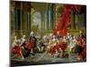 The Family of Philip V, 1743-Louis-Michel van Loo-Mounted Giclee Print