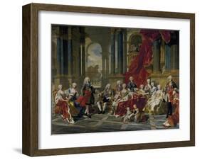 The Family of Philip V, King of Spain, 1743-Louis Michel Van Loo-Framed Giclee Print