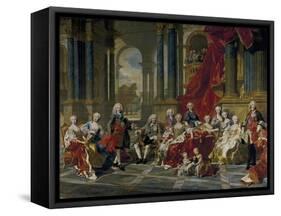 The Family of Philip V, King of Spain, 1743-Louis Michel Van Loo-Framed Stretched Canvas