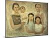 The Family of the Architect Ponti-Massimo Campigli-Mounted Giclee Print