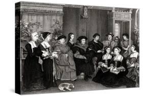 The Family of Thomas More, Chancellor of England-Hans Holbein the Younger-Stretched Canvas