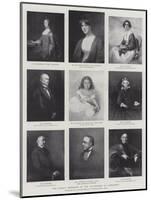 The Family Portraits of the Gladstones at Hawarden-George Richmond-Mounted Giclee Print