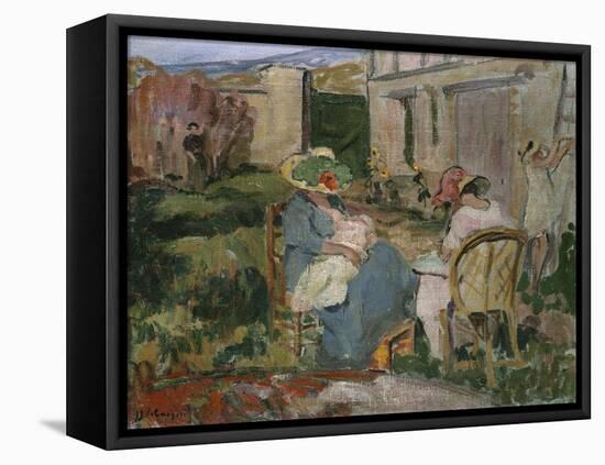 The Family-Henri Lebasque-Framed Stretched Canvas