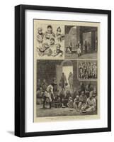 The Famine in Armenia, Sketches at Diarbekir-John Charles Dollman-Framed Giclee Print