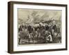 The Famine in Bengal, Loading Grain-Carts Near Calcutta-null-Framed Giclee Print