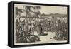 The Famine in India, Distribution of Relief to the Sufferers at Bellary, Madras Presidency-null-Framed Stretched Canvas