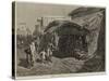 The Famine in India, Native Shop in Bazaar-Street, Calcutta-null-Stretched Canvas
