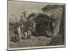 The Famine in India, Native Shop in Bazaar-Street, Calcutta-null-Mounted Giclee Print