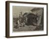 The Famine in India, Native Shop in Bazaar-Street, Calcutta-null-Framed Giclee Print