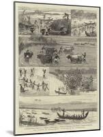 The Famine in India, Paddy Cultivation in Travancore-null-Mounted Giclee Print