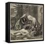 The Famine in India, Women Grinding Corn-null-Framed Stretched Canvas