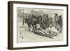 The Famine in Russia, Collecting Money in the Streets of St Petersburg-Godefroy Durand-Framed Giclee Print