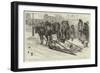 The Famine in Russia, Collecting Money in the Streets of St Petersburg-Godefroy Durand-Framed Giclee Print