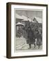 The Famine in Russia, Examining Passes at the Entrance to a Town-Richard Caton Woodville II-Framed Giclee Print