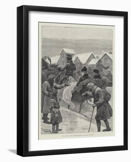 The Famine in Russia, Peasants Begging in the Towns of Kazan-Richard Caton Woodville II-Framed Giclee Print