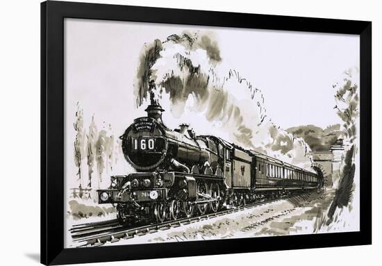 The Famous 4-6-0 Castle Class of Steam Locomotives Used by Great Western-John S. Smith-Framed Giclee Print