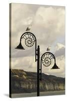 The Famous Ammonite Design Streetlghts in Lyme Regis, Dorset, England, United Kingdom, Europe-John Woodworth-Stretched Canvas