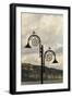 The Famous Ammonite Design Streetlghts in Lyme Regis, Dorset, England, United Kingdom, Europe-John Woodworth-Framed Photographic Print