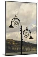 The Famous Ammonite Design Streetlghts in Lyme Regis, Dorset, England, United Kingdom, Europe-John Woodworth-Mounted Photographic Print