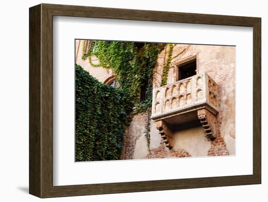 The Famous Balcony of Juliet Capulet Home in Verona, Veneto, Italy-anshar-Framed Photographic Print