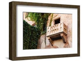 The Famous Balcony of Juliet Capulet Home in Verona, Veneto, Italy-anshar-Framed Photographic Print