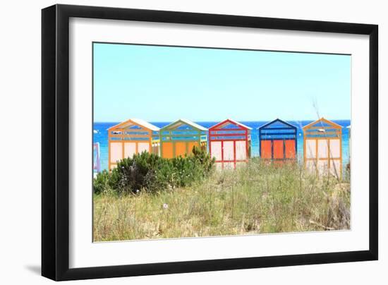 The Famous Banys De S'agar? on the S'agar? Beach-Stefano Amantini-Framed Photographic Print