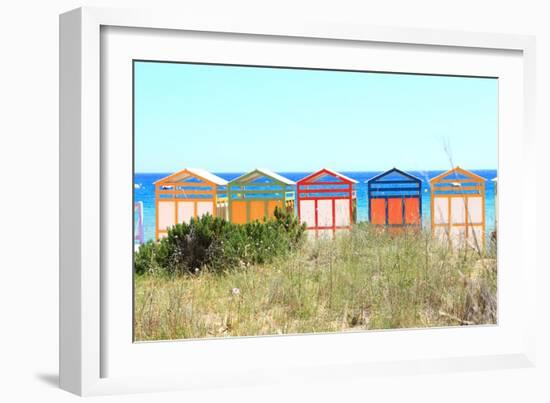 The Famous Banys De S'agar? on the S'agar? Beach-Stefano Amantini-Framed Photographic Print