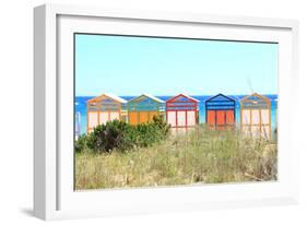 The Famous Banys De S'agar? on the S'agar? Beach-Stefano Amantini-Framed Photographic Print