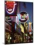 The Famous Beale Street at Night, Memphis, Tennessee, United States of America, North America-Gavin Hellier-Mounted Photographic Print