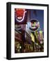 The Famous Beale Street at Night, Memphis, Tennessee, United States of America, North America-Gavin Hellier-Framed Photographic Print