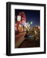 The Famous Beale Street at Night, Memphis, Tennessee, United States of America, North America-Gavin Hellier-Framed Photographic Print