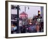 The Famous Beale Street at Night, Memphis, Tennessee, United States of America, North America-Gavin Hellier-Framed Photographic Print